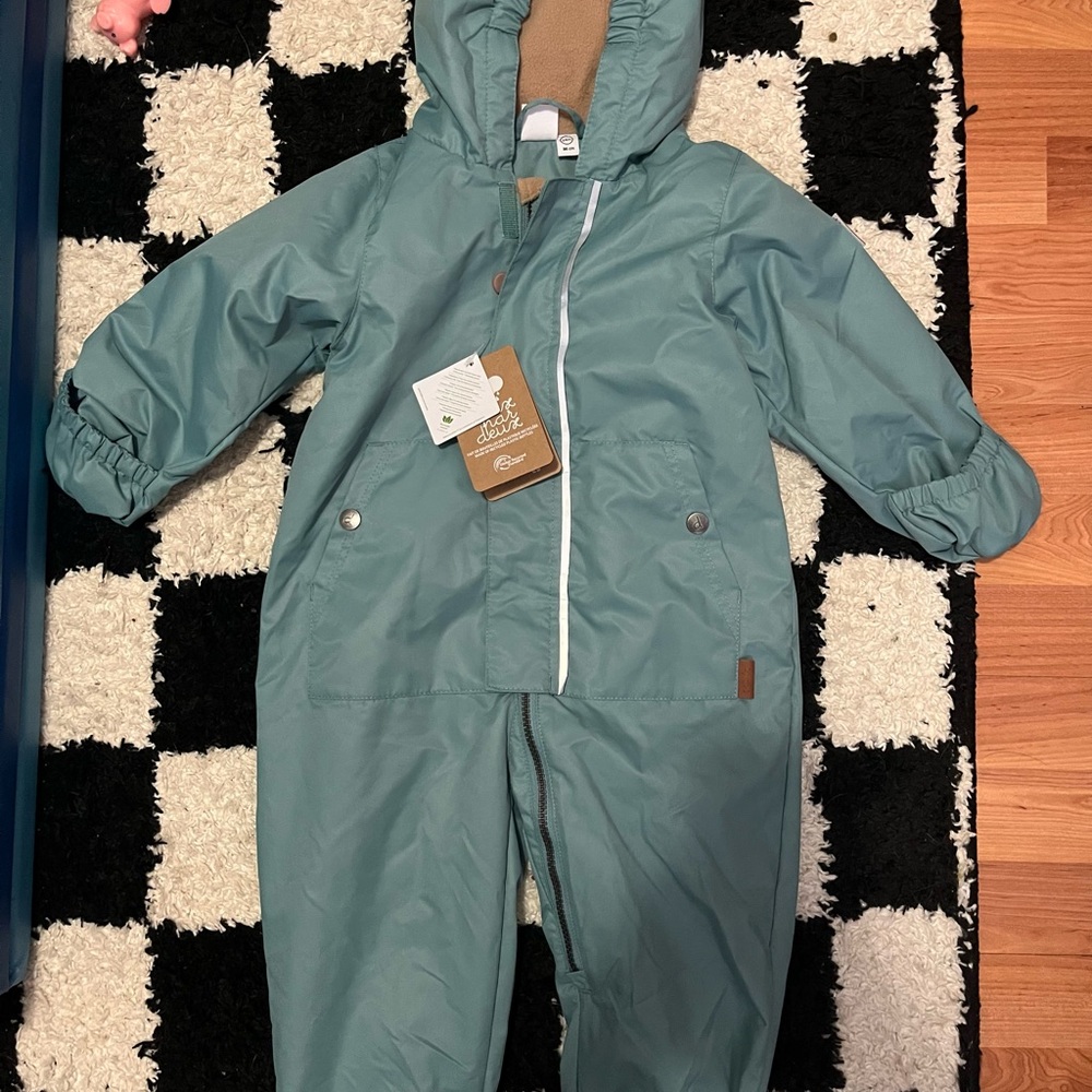 Baby Snowsuit in Teal